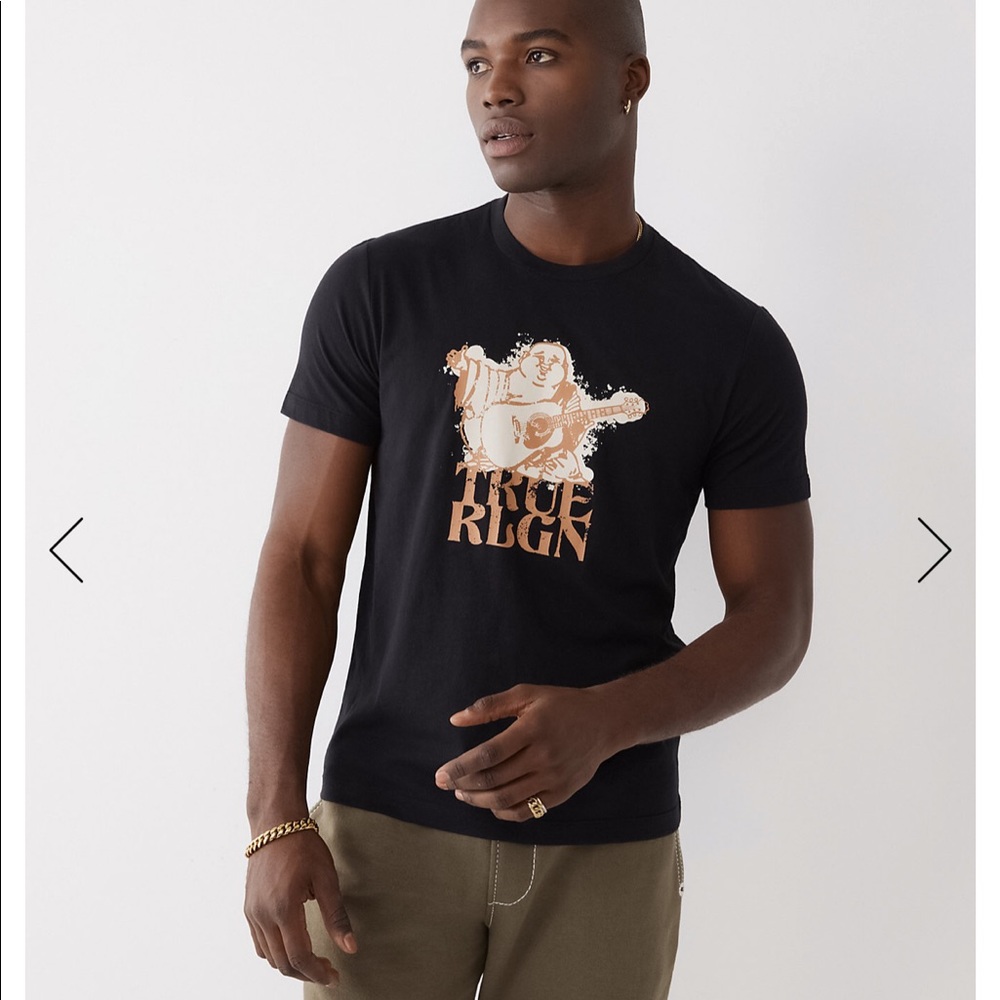 NWT True Religion Buddha logo cotton tee shirt
